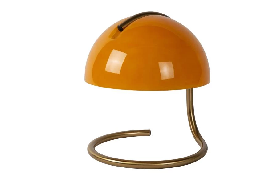 Lucide CATO - Table lamp - Ø 23,5 cm - 1xE27 - Orange - turned off